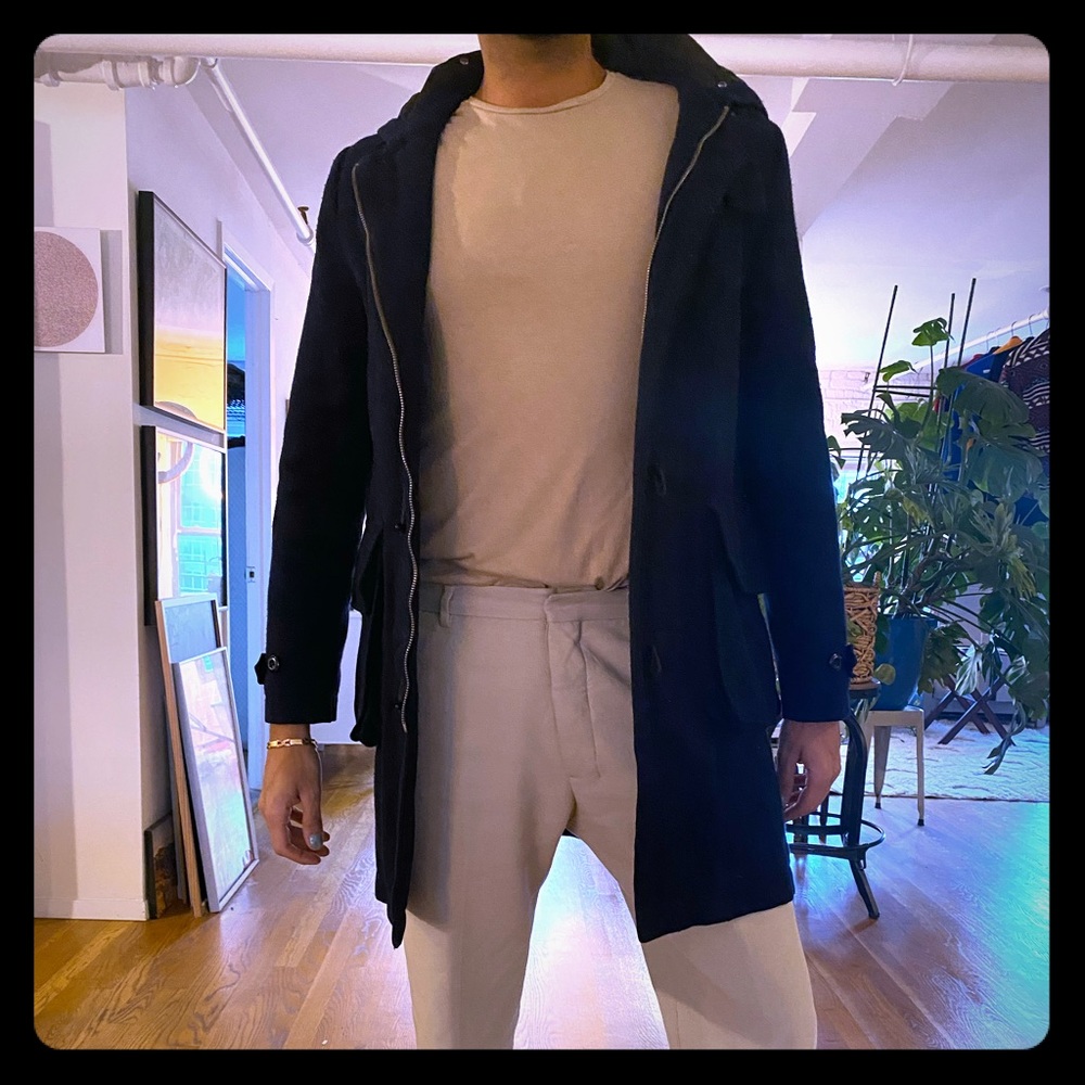 Cheap Monday dark blue trench-coat